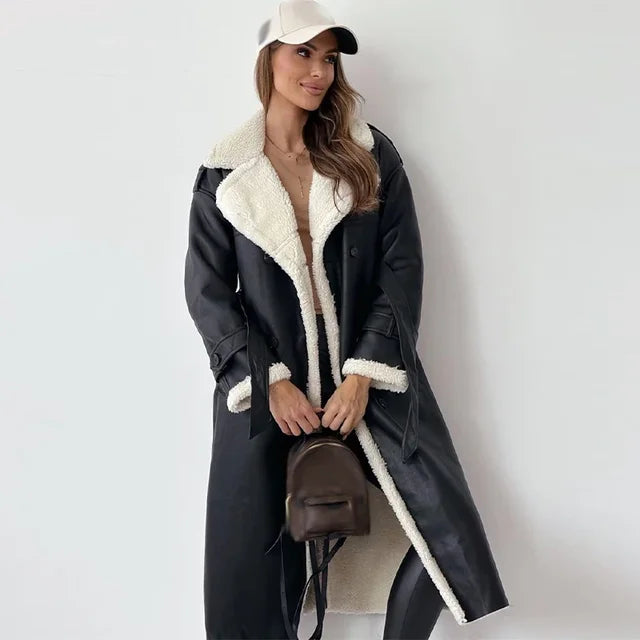 Stylische Damenjacke Lang
