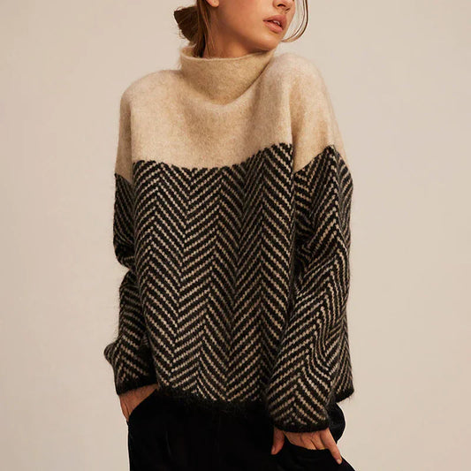 Stylisher Pullover Warm Stehkragen - IdealeKleiden