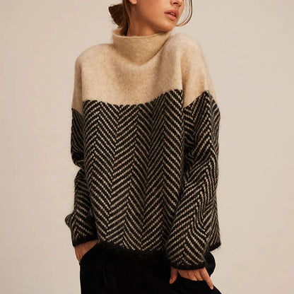 Stylisher Damen Pullover Warm und Bequem - IdealeKleiden