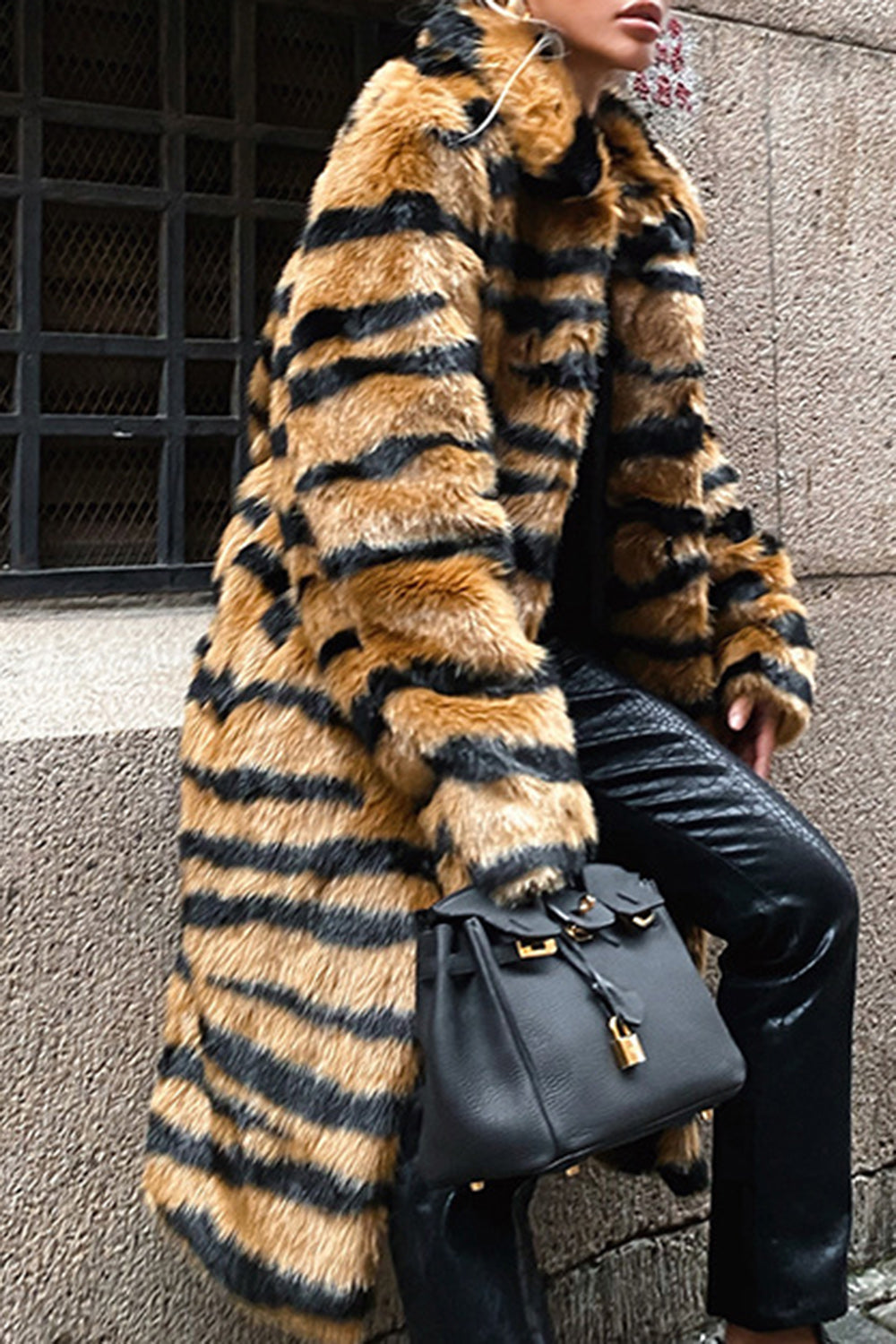 Stylische Damenjacke Tiermuster Luxus Qualität - IdealeKleiden