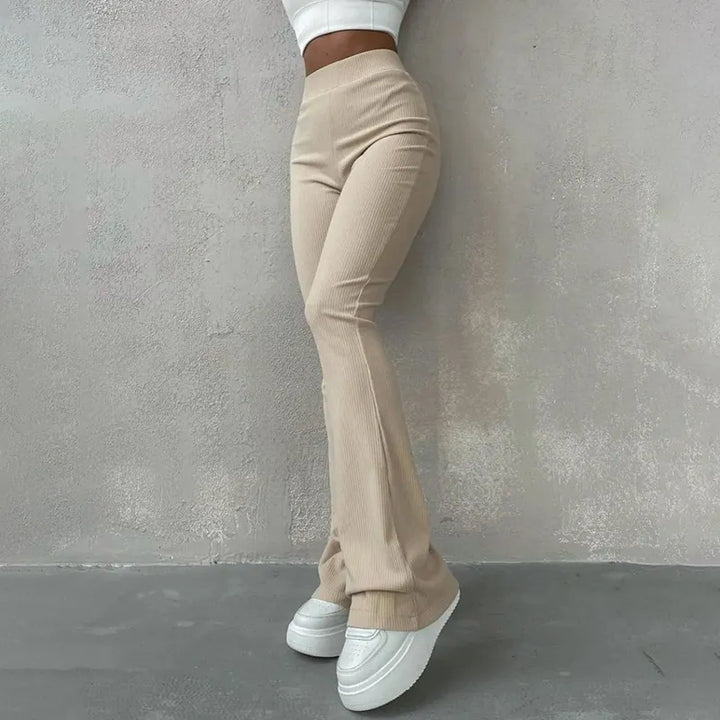 Elegante Damen Hose Mit Weichem Stoff - IdealeKleiden