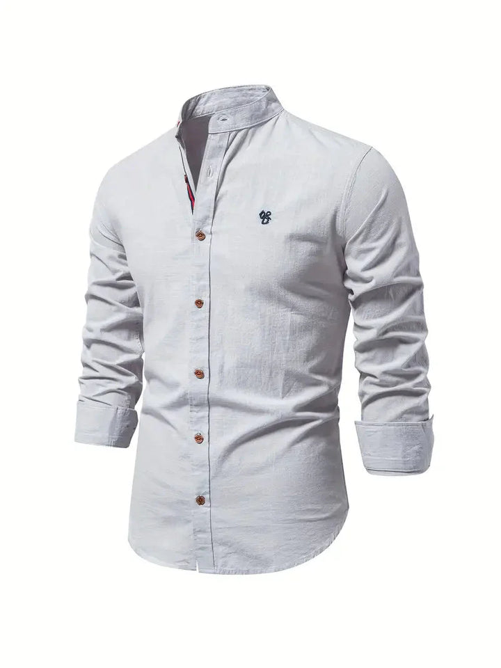 Elegantes Herrenhemd Langarm Klassik Stil