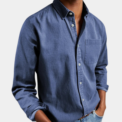 Männer Langarmhemd Modern Kragen