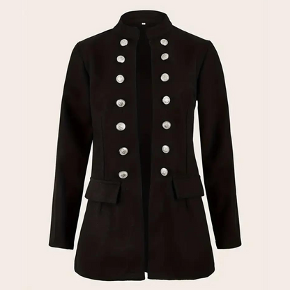 Eleganter Damenblazer Schwarz Vielseitig - IdealeKleiden