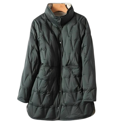 Winter Daunenjacke Leicht Mittellang Warm