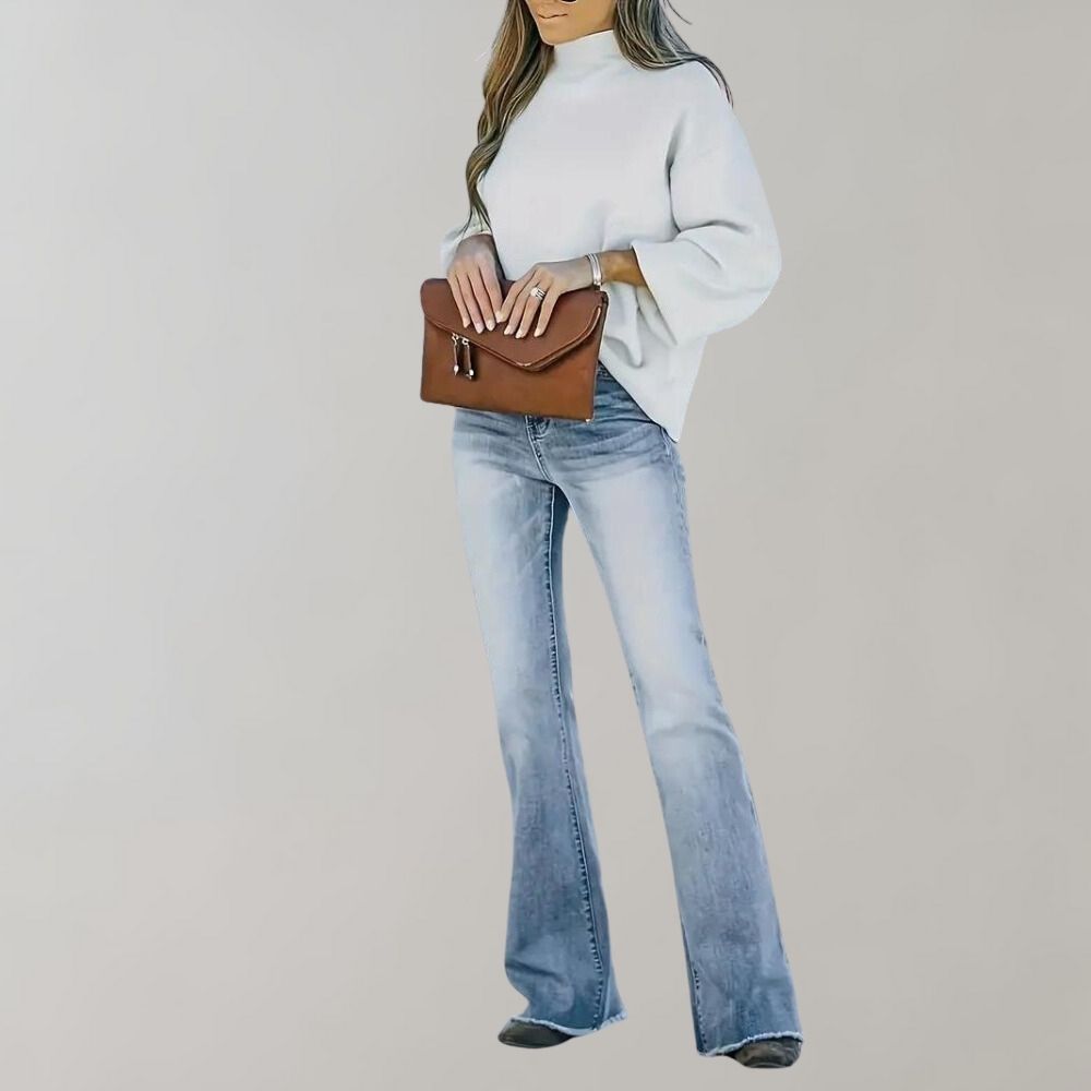 Schlaghose Frauen Trendy Elegant