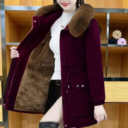 Veganer Winterparka Frauen Elegant Warm