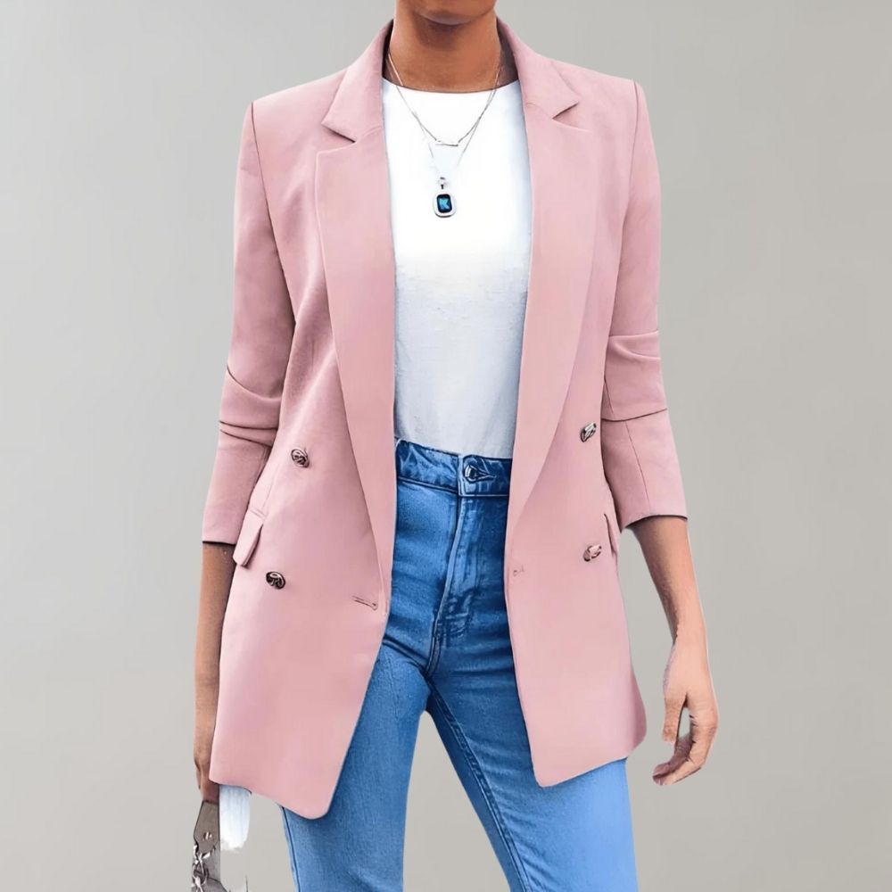 Elegante Damenjacke Lang Frühling Stil