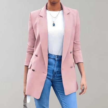 Elegante Damenjacke Lang Frühling Stil