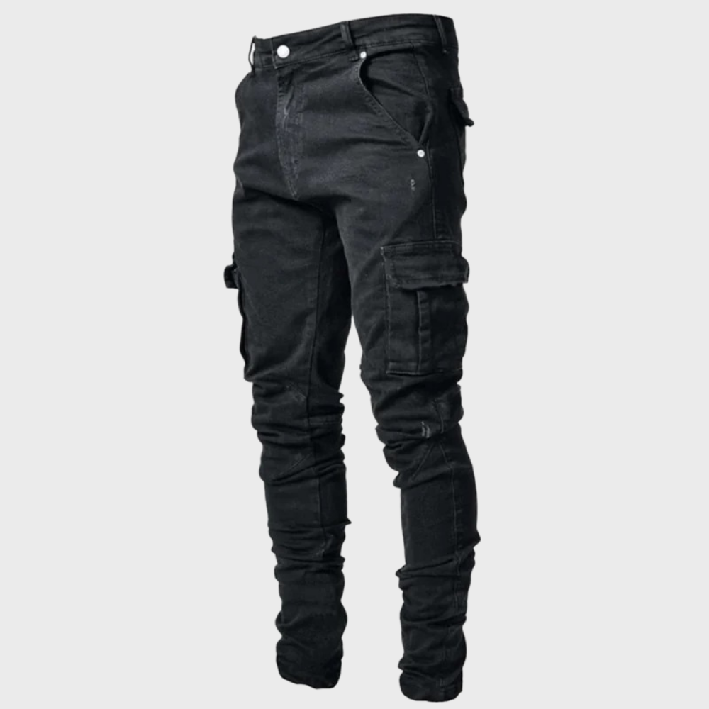 Bequeme Herren Jeans Stretch Freizeit Hose - IdealeKleiden
