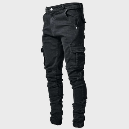 Bequeme Herren Jeans Stretch Freizeit Hose - IdealeKleiden