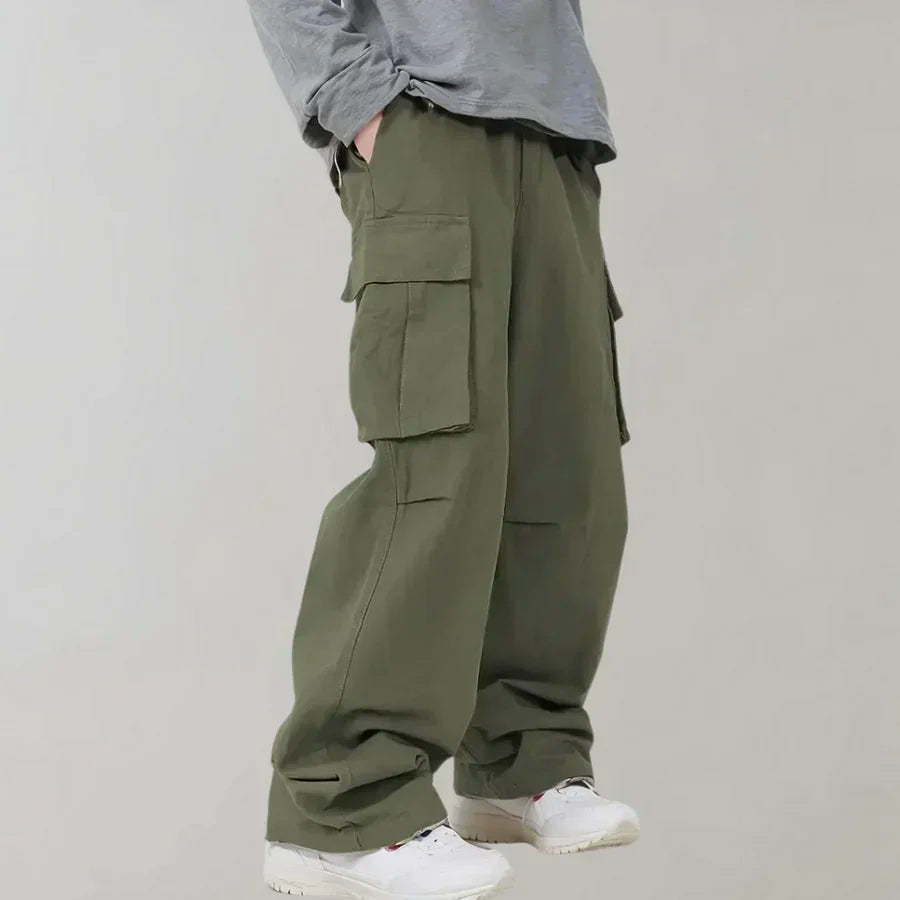 Modische Herrenhose Gerades Bein Cargo Stil