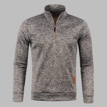 Herren Leichtpullover Sommer Reißverschluss
