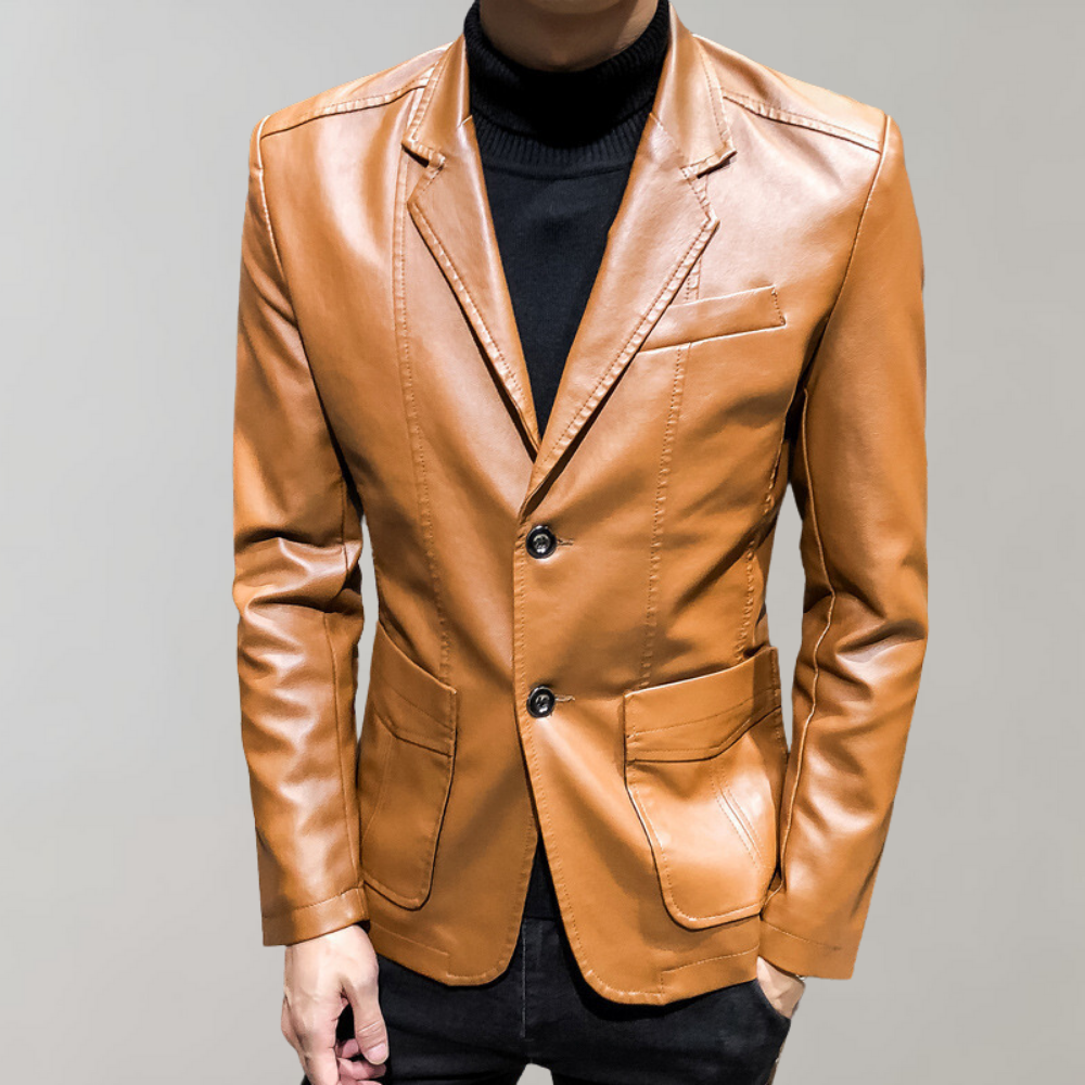 Herren Blazer Jacke Elegant Slim Fit
