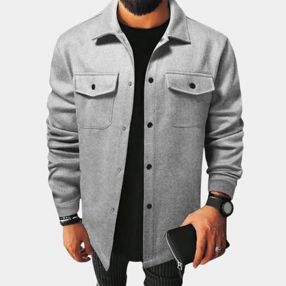 Herren Hemdjacke Klassisch Modern