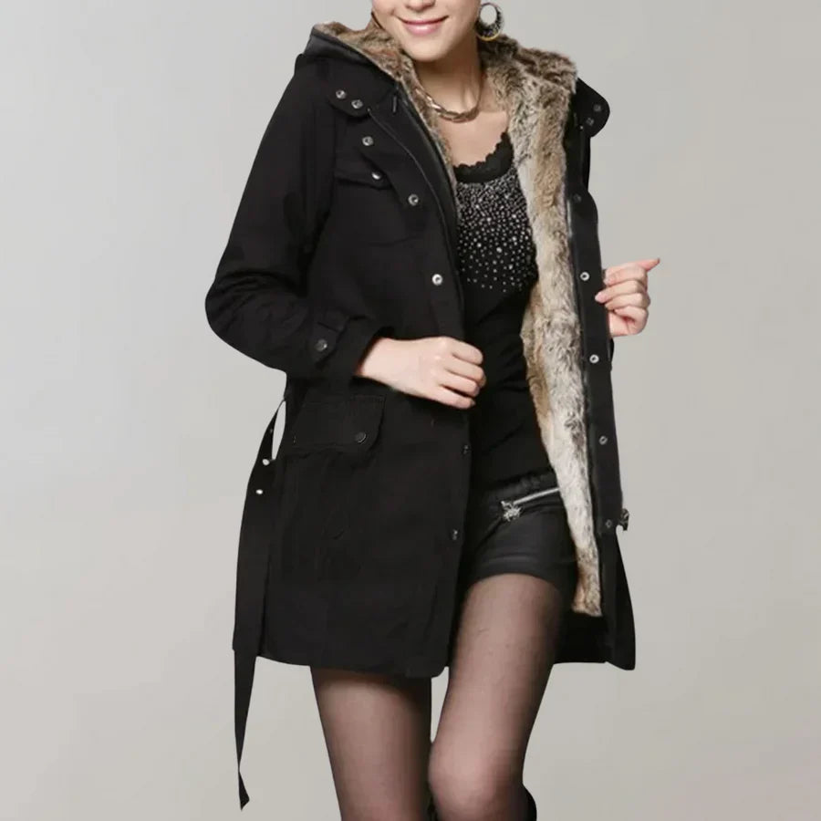 Eleganter Damenparka Moderner Style - IdealeKleiden
