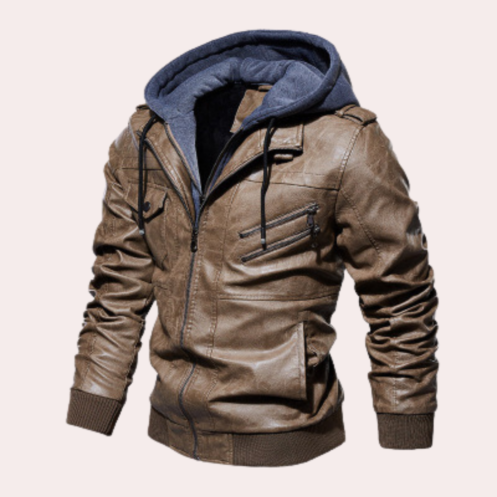 Herren Parka Jacke Modern Kapuze