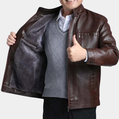 Herren Steppjacke Moderne Stehkragen Design