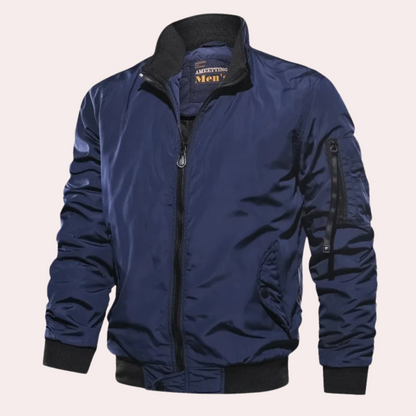 Herren Bomberjacke Stilvoll Winddicht
