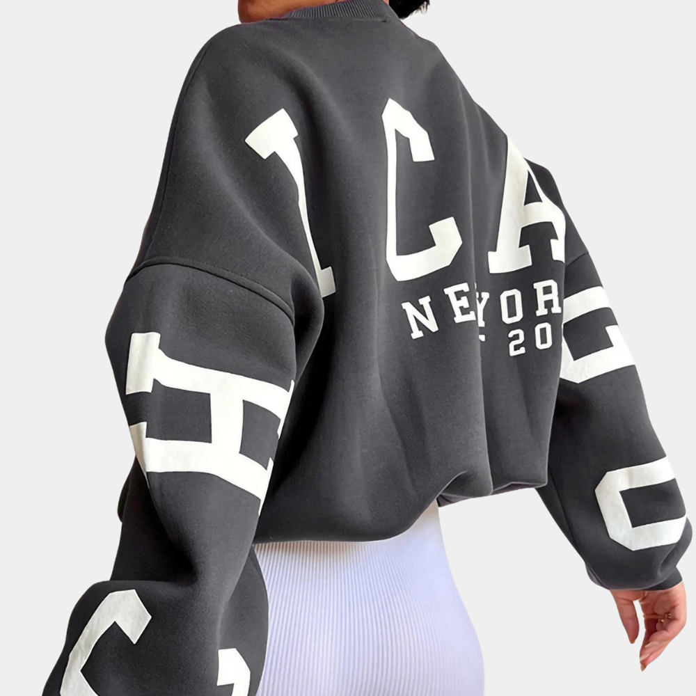 Damenpullover Elegantes Design Langarm