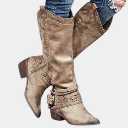 Elegante Damenstiefel Klassisch Schlicht