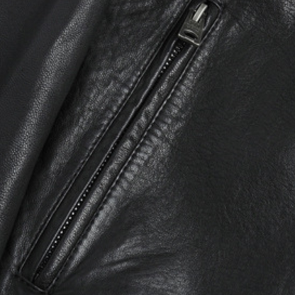 Elegante Lederjacke Herren Modern Cut - IdealeKleiden
