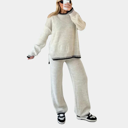 Elegantes Damen Strickset Zweiteiler