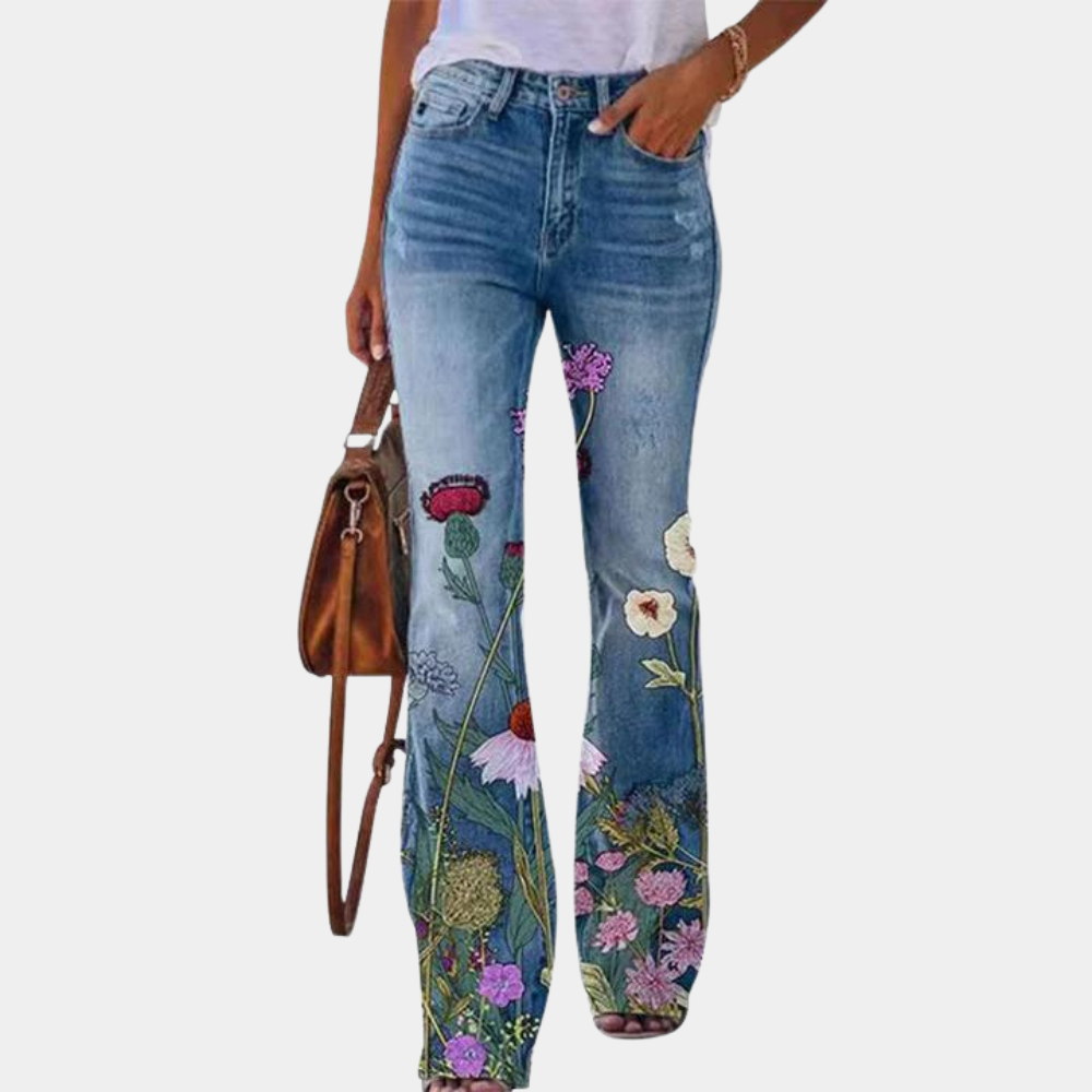 Moderne Damenjeans Mit Style Knöpfe