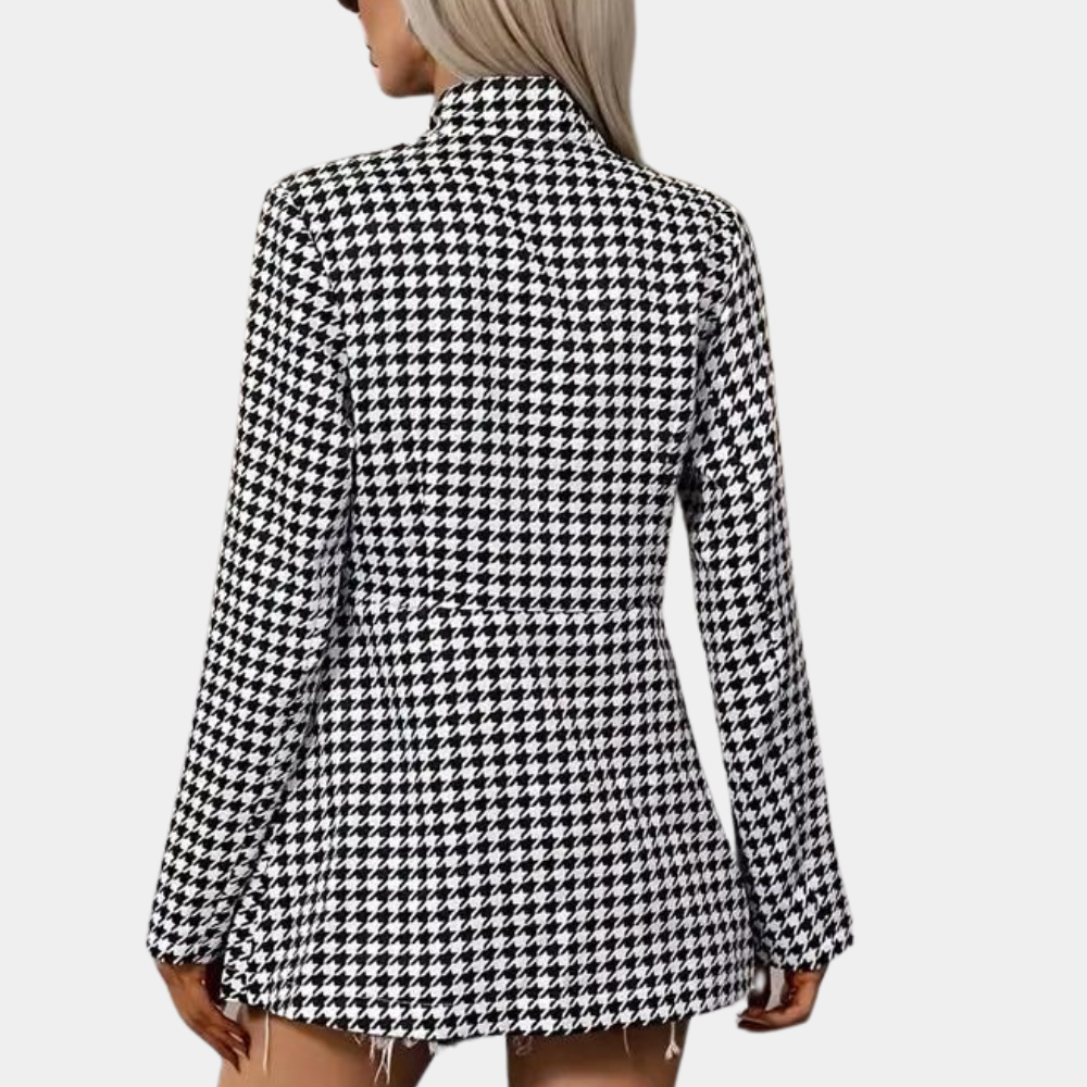 Eleganter Blazer Lang Modisch Offen - IdealeKleiden