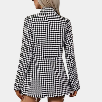 Eleganter Blazer Lang Modisch Offen - IdealeKleiden