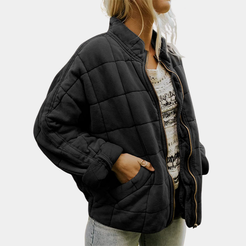 Warme Quiltjacke mit Taschen