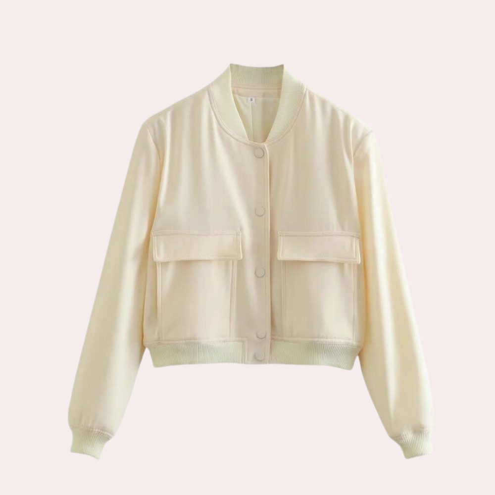 Moderne Herbstjacke Frauen Bomberstyle
