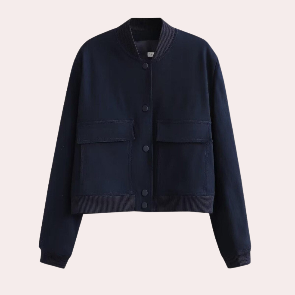 Moderne Herbstjacke Frauen Bomberstyle