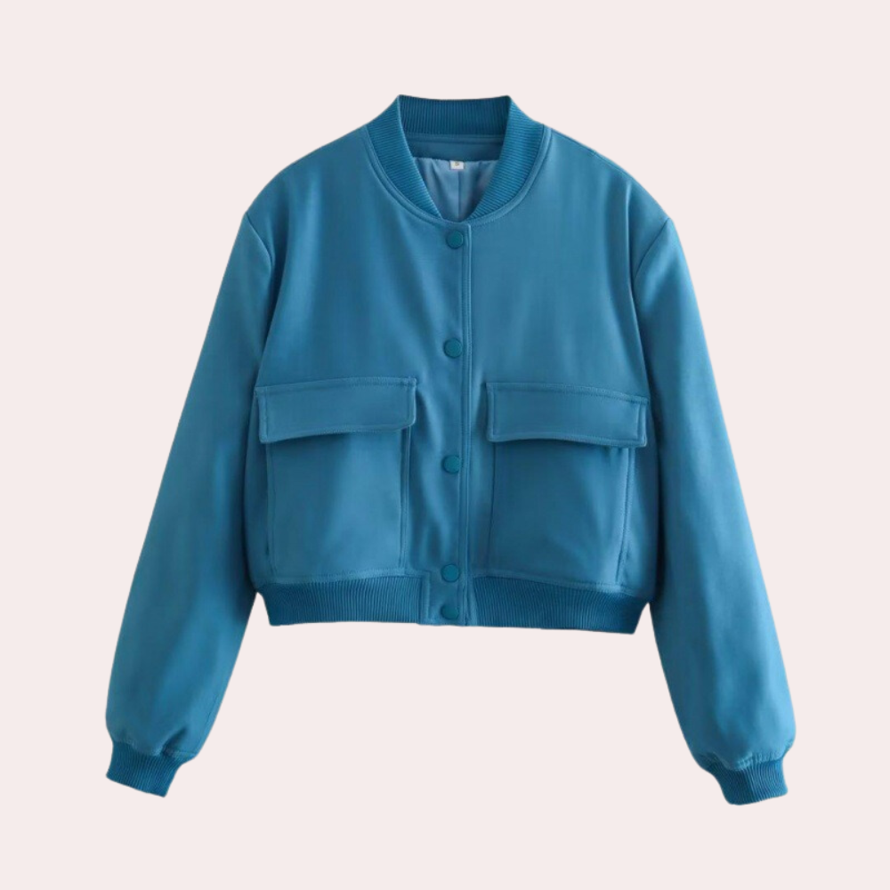 Moderne Herbstjacke Frauen Bomberstyle