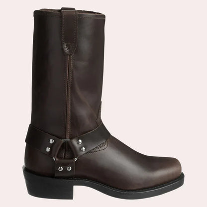 Elegante Lederschuhe Stiefel mit Nieten-Design