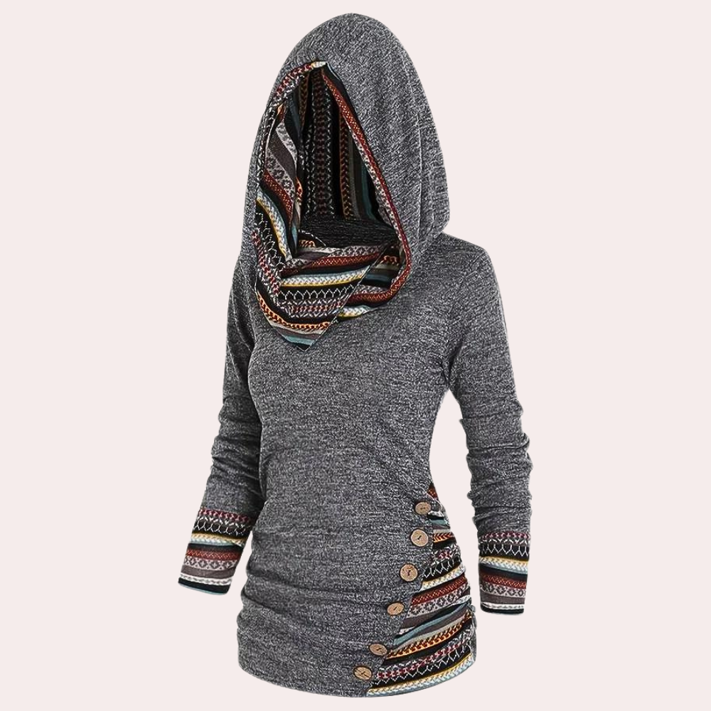 Herbstpullover Frauen Trendy Kapuzenstyle