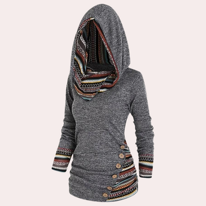 Herbstpullover Frauen Trendy Kapuzenstyle