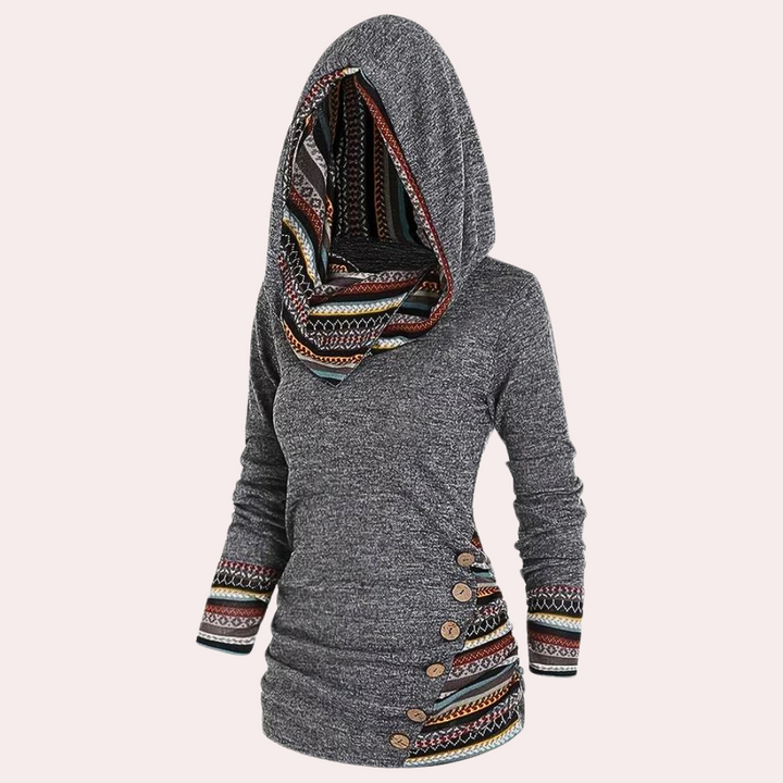 Herbstpullover Frauen Trendy Kapuzenstyle