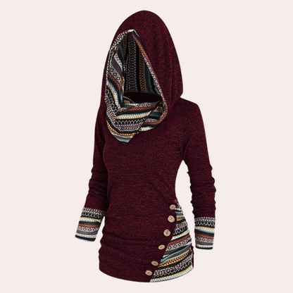 Herbstpullover Frauen Trendy Kapuzenstyle