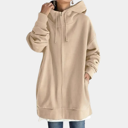 Herbst Hoodie Frauen Reißverschluss Sweatshirt