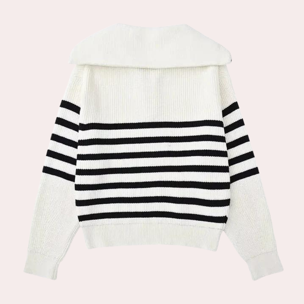 Stylish Damenpullover Modern Reißverschluss