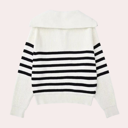 Stylish Damenpullover Modern Reißverschluss