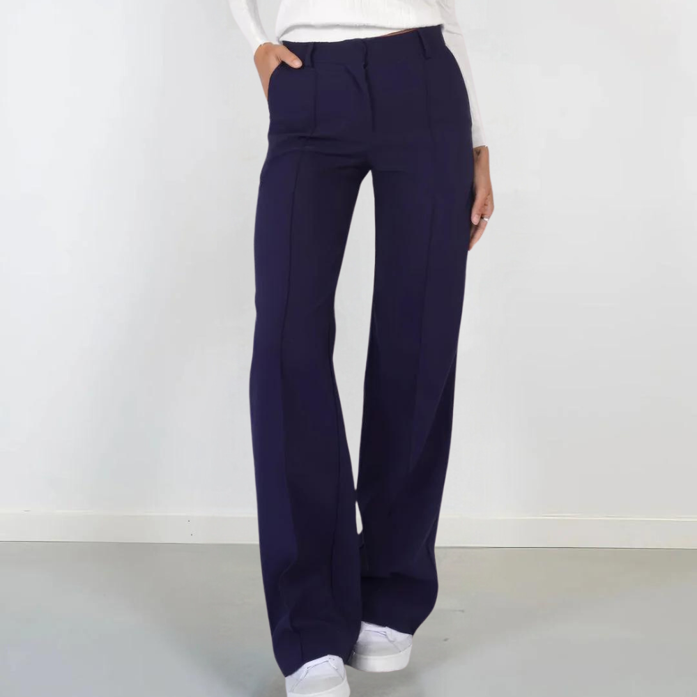 Modische Damen Hose Weite Beine Chic