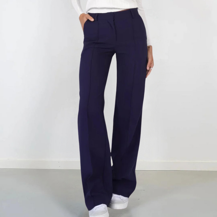 Modische Damen Hose Weite Beine Chic