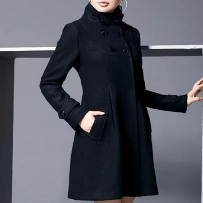 Elegante Damen Winterjacke Mit Taschen