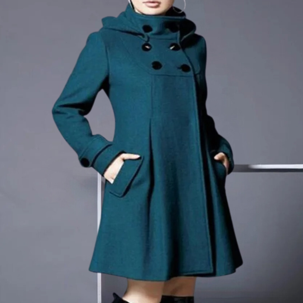 Elegante Damen Winterjacke Mit Taschen