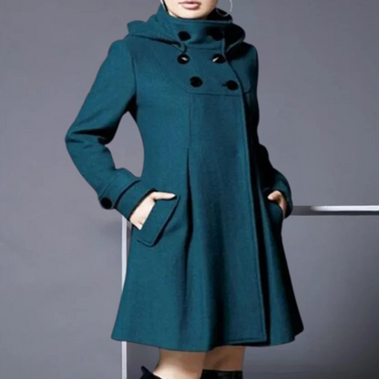 Elegante Damen Winterjacke Mit Taschen