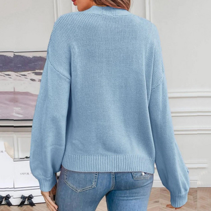 Stilvolle Damenjacke 3D Blumen Muster - IdealeKleiden