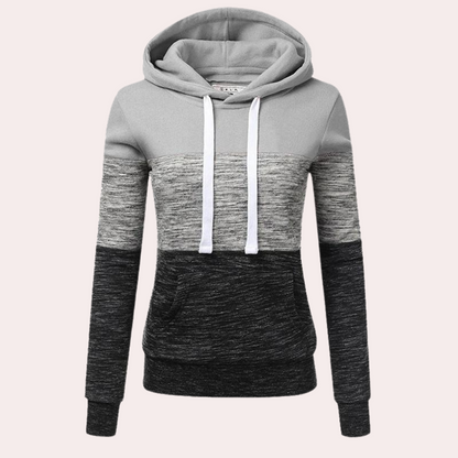 Bunt gemütlicher Damen Pullover Kapuze