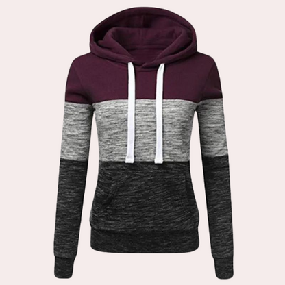 Bunt gemütlicher Damen Pullover Kapuze